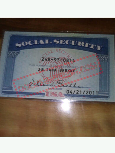 Social Security Card Template 80