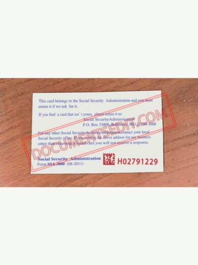 Social Security Card Template 81 b