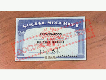 Social Security Card Template 81 f