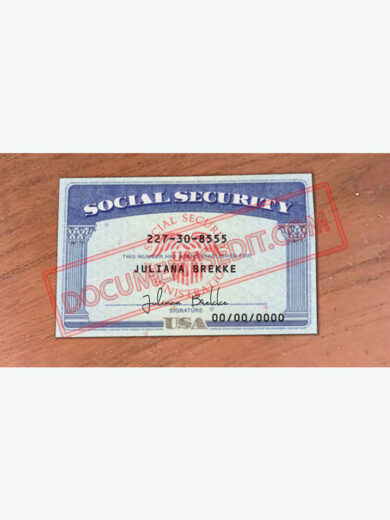 Social Security Card Template 81