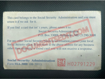 Social Security Card Template 82 b