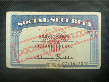 Social Security Card Template 82 f