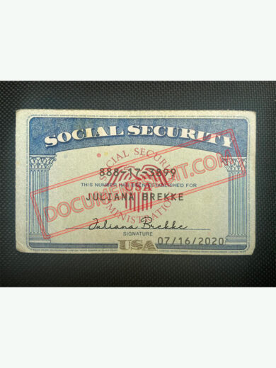Social Security Card Template 82