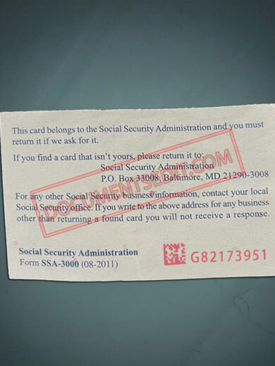 Social Security Card Template 84 b
