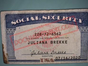 Social Security Card Template 84 f