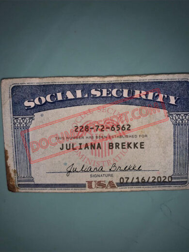 Social Security Card Template 84