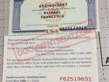 Social Security Card Template 85 f