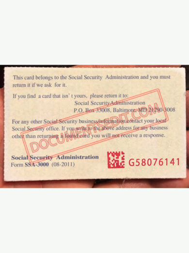 Social Security Card Template 86 b