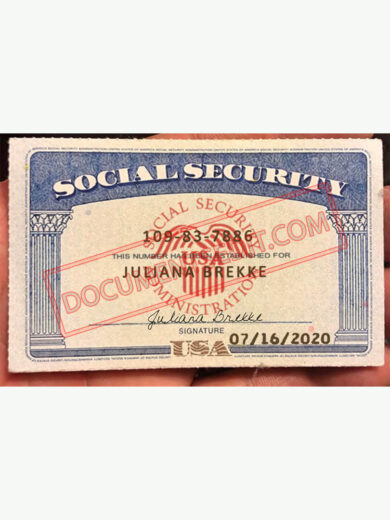 Social Security Card Template 86