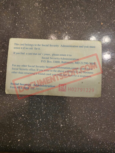 Social Security Card Template 89 b