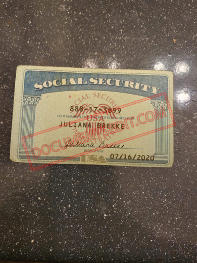 Social Security Card Template 89
