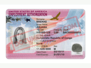 USA Employment Authorization Card