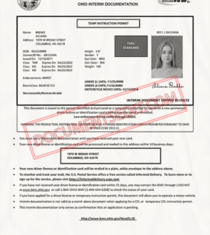 Ohio Interim Documentation - Driver License PSD Template 2
