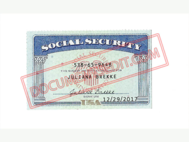 Social Security Card Template 100 2