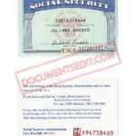 Social Security Card Template 100 6