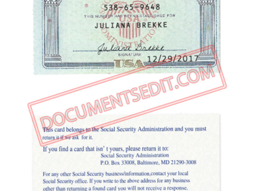 Social Security Card Template 100 6