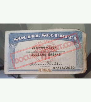 Social Security Card Template 101