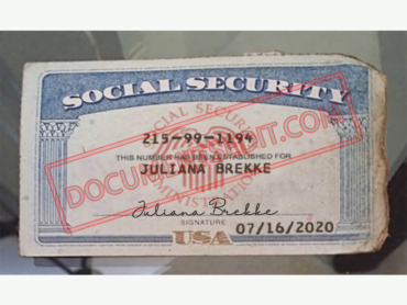 Social Security Card Template 101