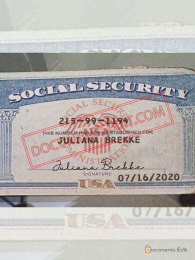 Social Security Card Template 101