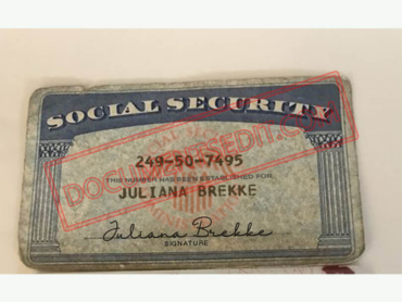 Social Security Card Template 102 f