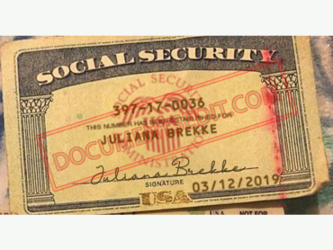 Social Security Card Template 103