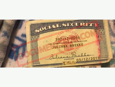 Social Security Card Template 103 f