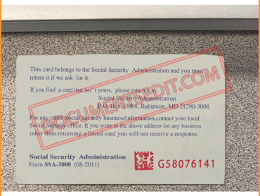 Social Security Card Template 106 - DocumentsEdit