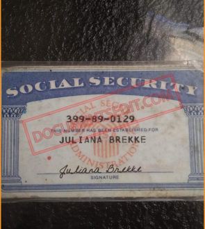 Social Security Card Template 110 2