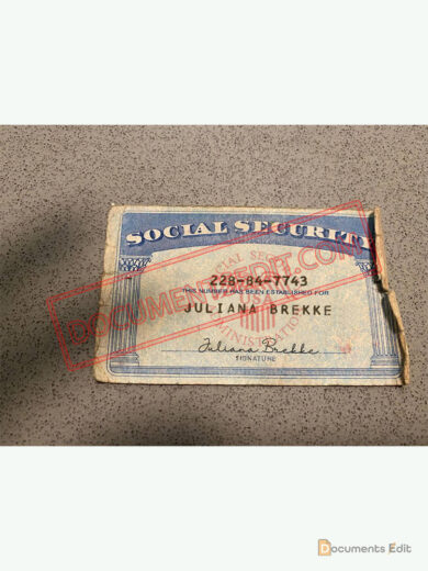 Social Security Card Template 90