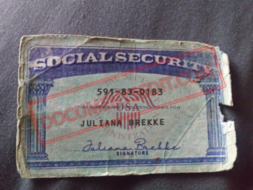 Social Security Card Template 91 f