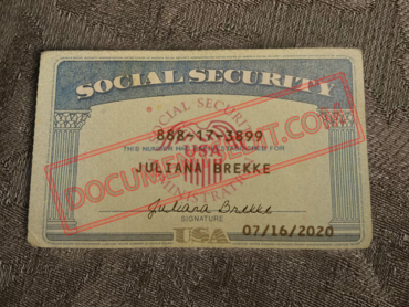 Social Security Card Template 92 ff