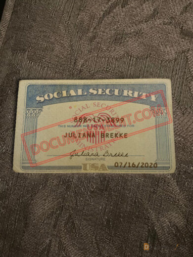 Social Security Card Template 92