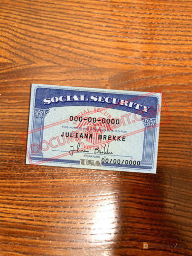 Social Security Card Template 93