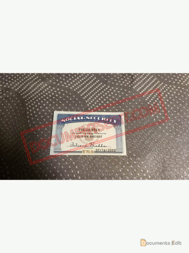 Social Security Card Template 94