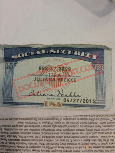 Social Security Card Template 95