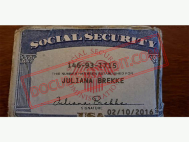 Social Security Card Template 98