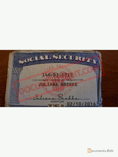 Social Security Card Template 98