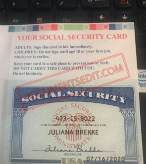 Social Security Card Template 99
