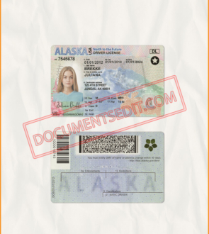 Alaska Driver License Template New (V2)