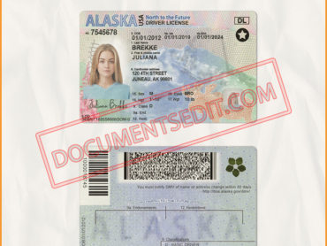Alaska Driver License Template New (V2)