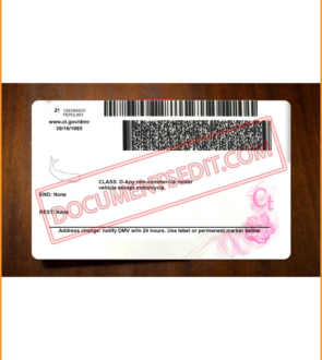 Connecticut Driver License NEW - DocumentsEdit3