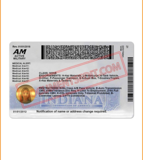 Indiana Driver License New - DocumentsEdit 4