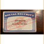 Social Security Card Template 111