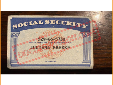 Social Security Card Template 111