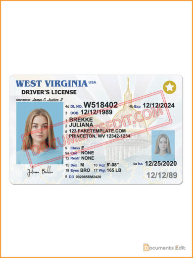 West Virginia Driver License