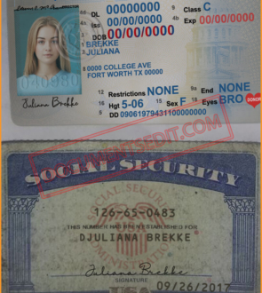 DocumentsEdit - 04. SSN & Texas Driving License Template2