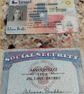 SSN and New Texas Driver License