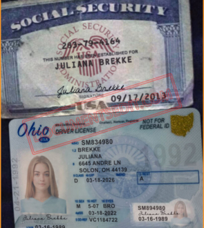 DocumentsEdit - 07. SSN & Ohio Driving License Template2