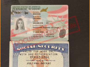DocumentsEdit - SSN _ US Permanent Resident Card Template