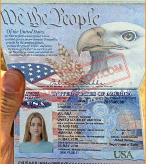 DocumentsEdit - USA Passport - Hand Holding Passport - PSD Template